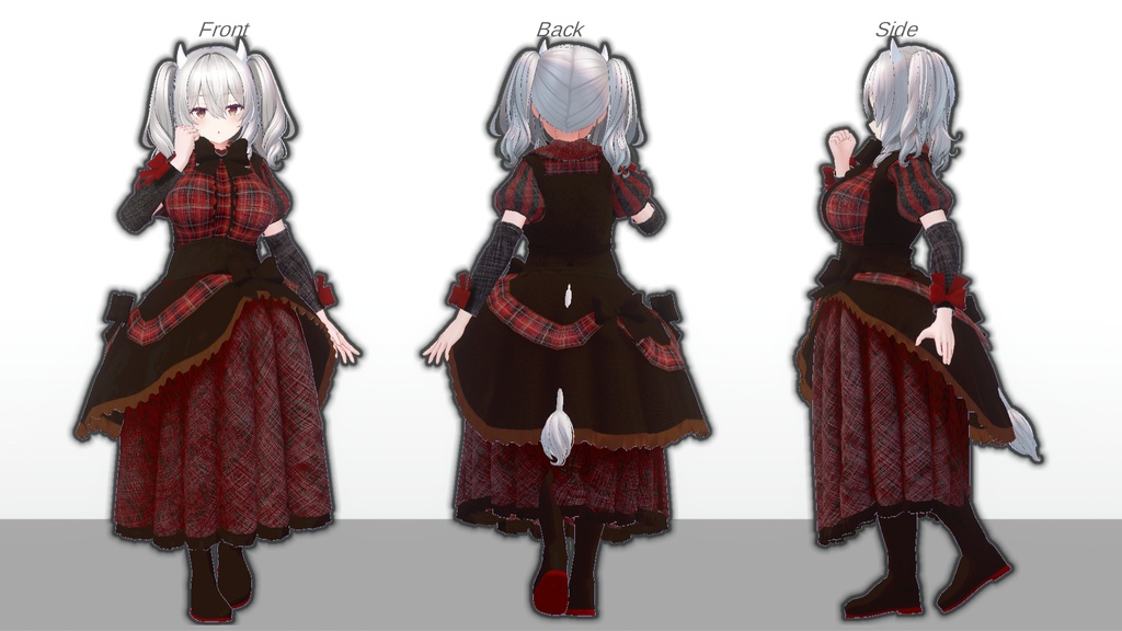 ミルティナ・伊奈波かや・御咲ライネ対応 バレンタインドレス