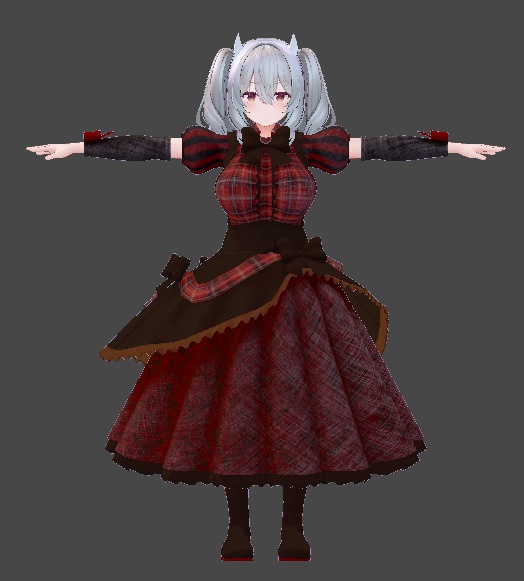 ミルティナ・伊奈波かや・御咲ライネ対応 バレンタインドレス