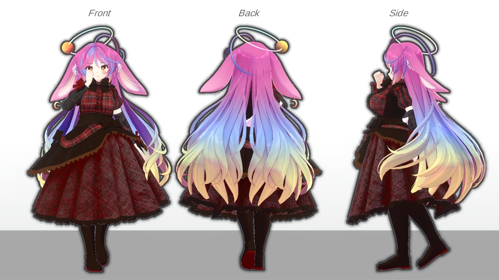 ミルティナ・伊奈波かや・御咲ライネ対応 バレンタインドレス