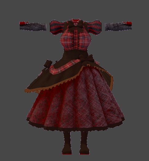 ミルティナ・伊奈波かや・御咲ライネ対応 バレンタインドレス