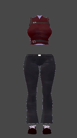 【無料】ティコ・ポプリ用 ブーツカットパンツ衣装