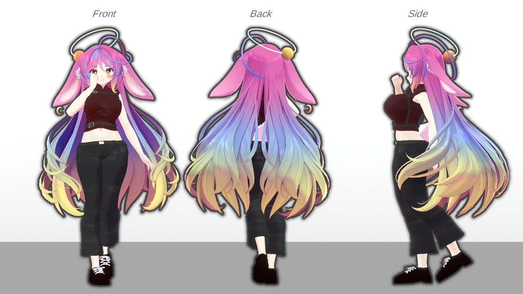 ミルティナ・伊奈波かや・御咲ライネ対応 ブーツカットパンツ衣装