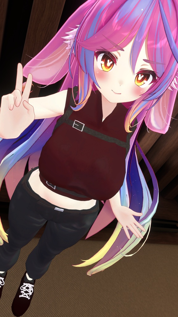 ミルティナ・伊奈波かや・御咲ライネ対応 ブーツカットパンツ衣装