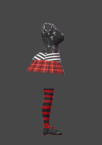 【無料】ティコ・ポプリ用 パンクロック風衣装