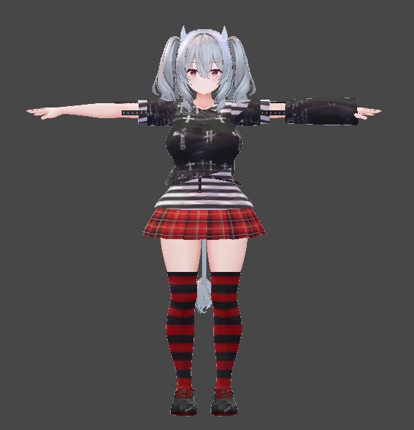 ミルティナ・伊奈波かや・御咲ライネ対応 パンクロック風衣装