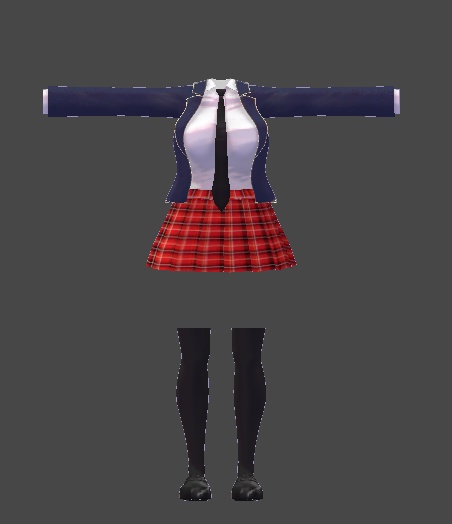 【無料】ティコ・ポプリ用 ブレザー制服風衣装