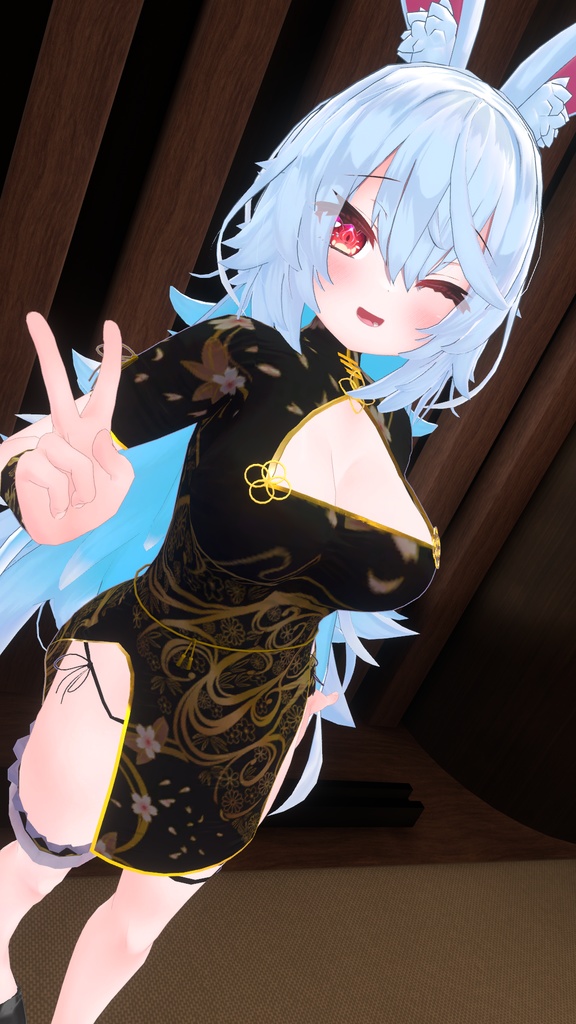 【無料】ティコ・ポプリ用 ミニチャイナドレス風衣装