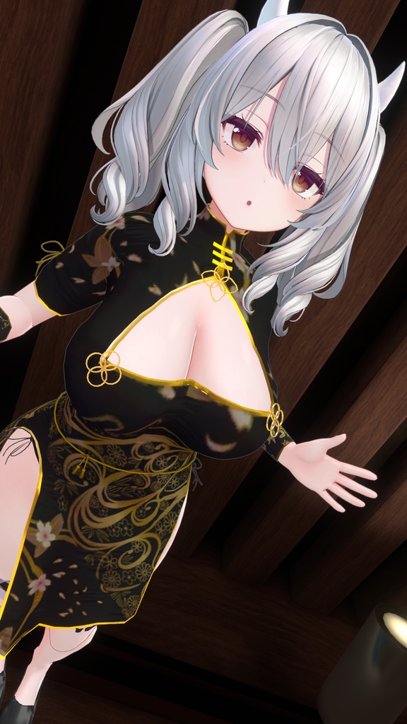 ミルティナ・伊奈波かや・御咲ライネ対応　ミニチャイナドレス風衣装