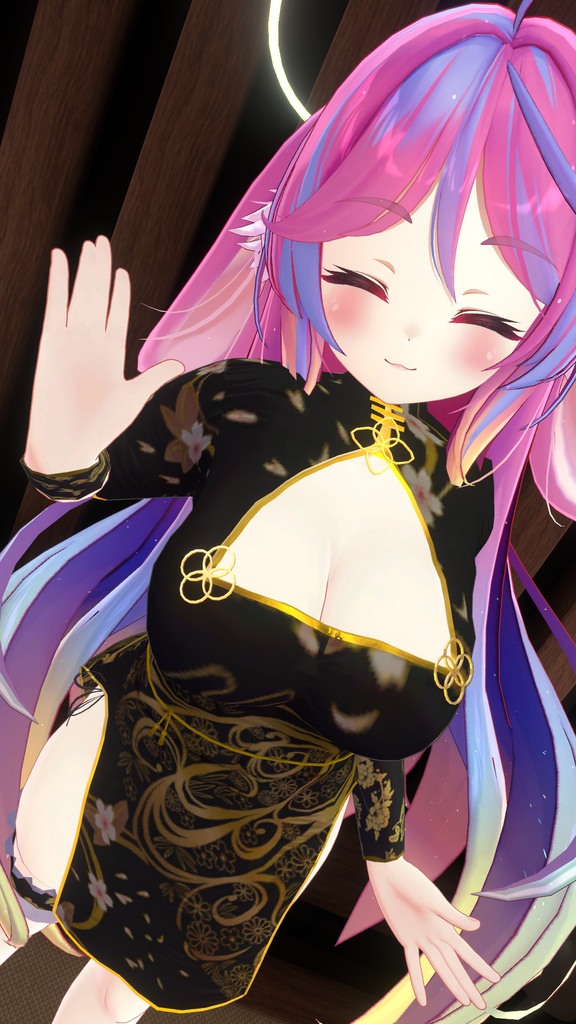 ミルティナ・伊奈波かや・御咲ライネ対応 ミニチャイナドレス風衣装