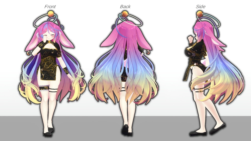 ミルティナ・伊奈波かや・御咲ライネ対応 ミニチャイナドレス風衣装