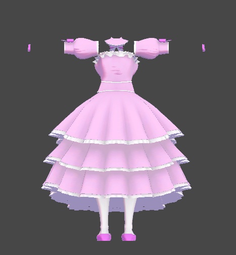 【無料】ティコ・ポプリ用 プリンセスドレス風衣装