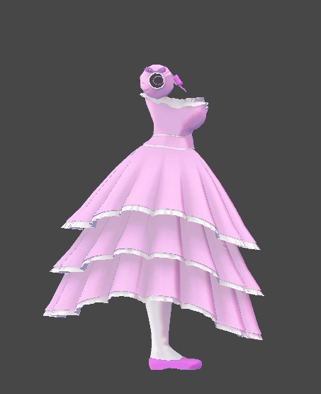 ミルティナ・伊奈波かや対応 プリンセスドレス風衣装