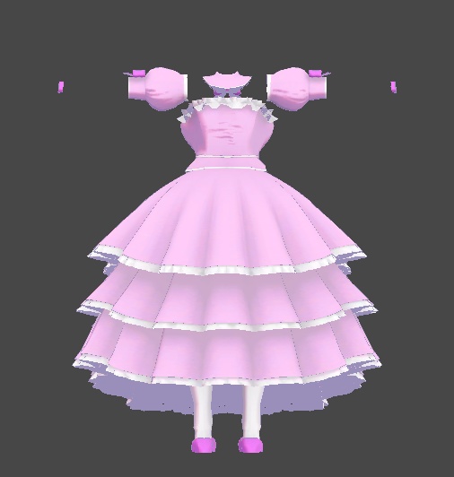 ミルティナ・伊奈波かや対応 プリンセスドレス風衣装