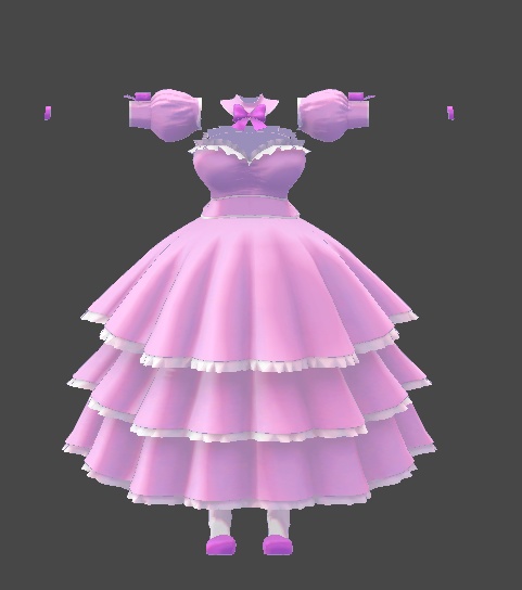 ミルティナ・伊奈波かや対応 プリンセスドレス風衣装