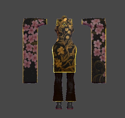 【無料】ティコ・ポプリ用 和風アメリカンチャイナドレス