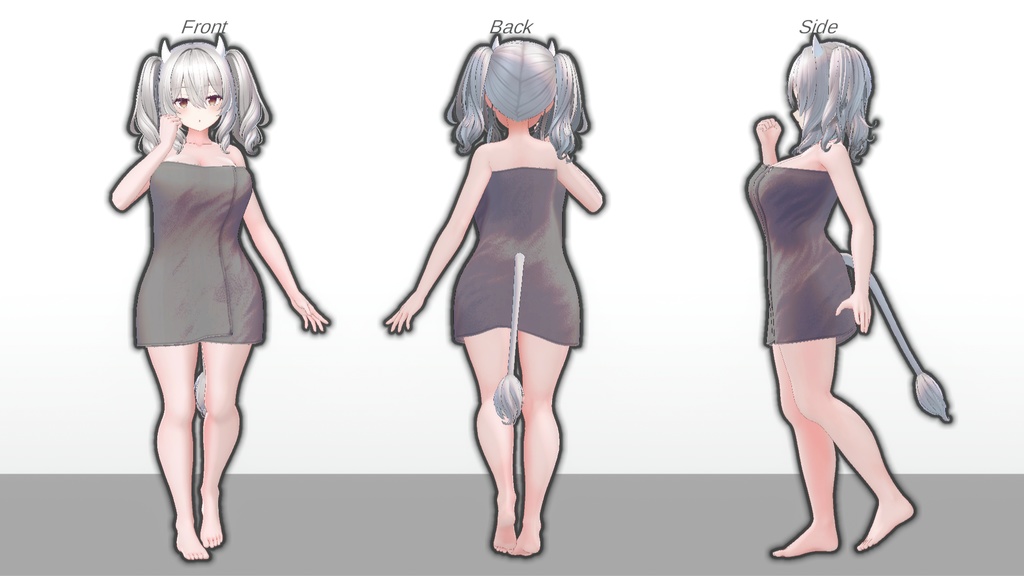 ミルティナ・伊奈波かや・御咲ライネ対応 バスタオル