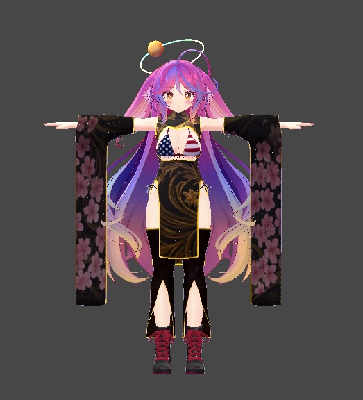 ミルティナ・伊奈波かや対応 和風アメリカンチャイナドレス