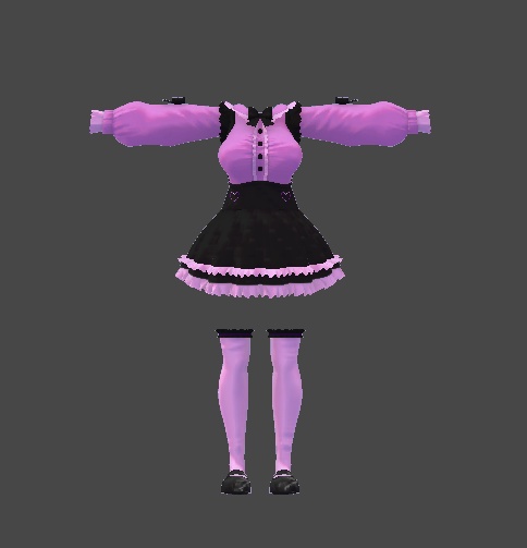 【無料】ティコ・ポプリ用 地雷系衣装2