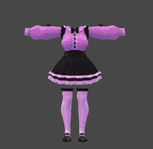 ミルティナ・伊奈波かや対応 地雷系衣装