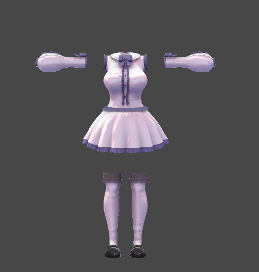 【無料】ティコ・ポプリ用 バックオープンワンピース