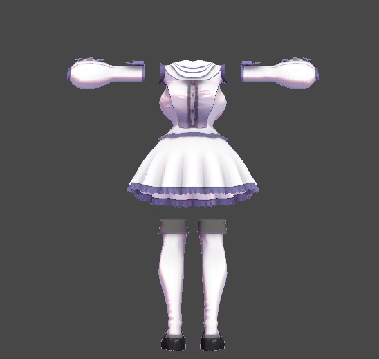 ミルティナ・伊奈波かや対応 オープンバックワンピース