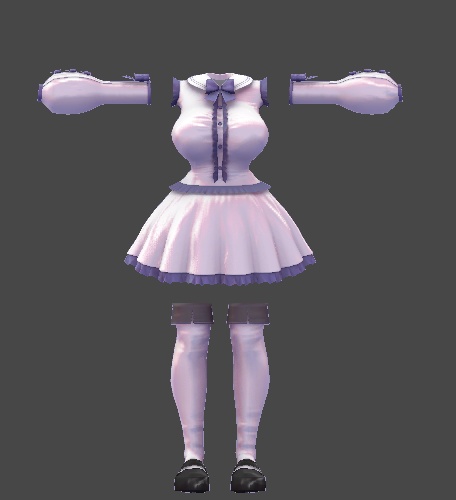 ミルティナ・伊奈波かや対応 オープンバックワンピース