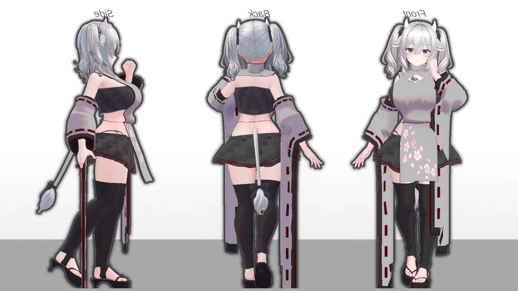 ミルティナ対応 陰陽師風衣装