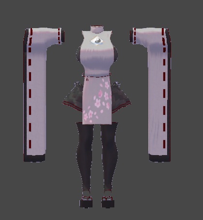 ミルティナ対応 陰陽師風衣装