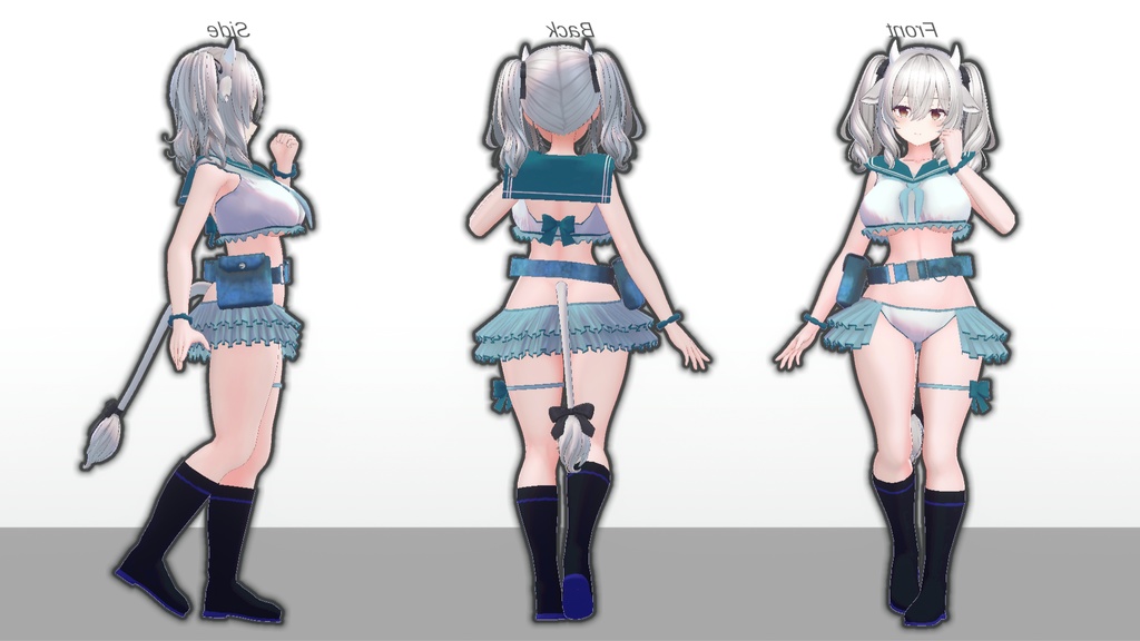 ミルティナ対応 セーラー風水着スイートマリン