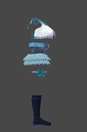 ミルティナ対応 セーラー風水着スイートマリン