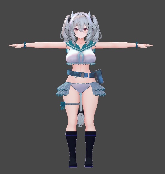 ミルティナ対応 セーラー風水着スイートマリン