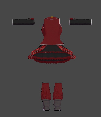 【無料】ティコ・ポプリ用 ティアードミニスカート衣装