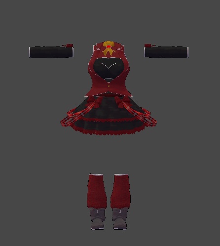 【無料】ティコ・ポプリ用 ティアードミニスカート衣装