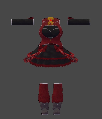 ミルティナ対応 ティアードミニスカート衣装