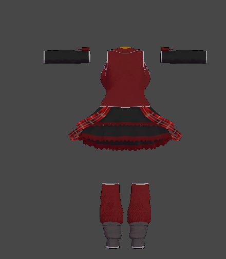 ミルティナ対応 ティアードミニスカート衣装