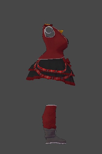 ミルティナ対応 ティアードミニスカート衣装