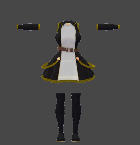 【無料】ティコ・ポプリ用 シースルーフロント衣装