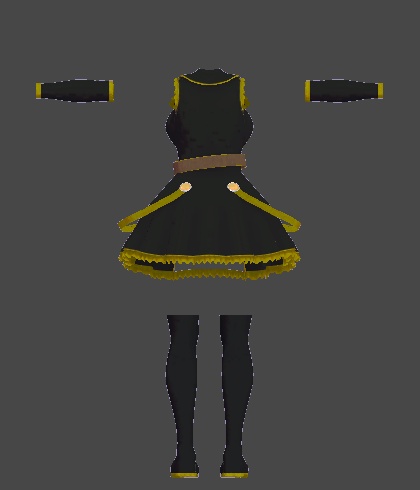 【無料】ティコ・ポプリ用 シースルーフロント衣装