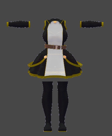 ミルティナ対応 シースルーフロント衣装