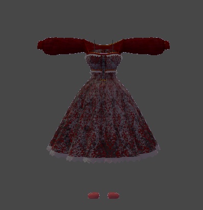 【無料】ティコ・ポプリ用 ロングワンピース衣装