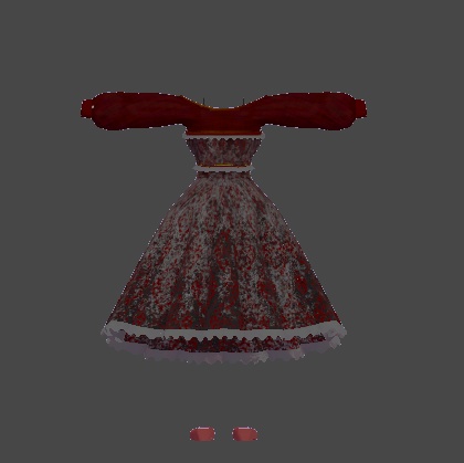 【無料】ティコ・ポプリ用 ロングワンピース衣装