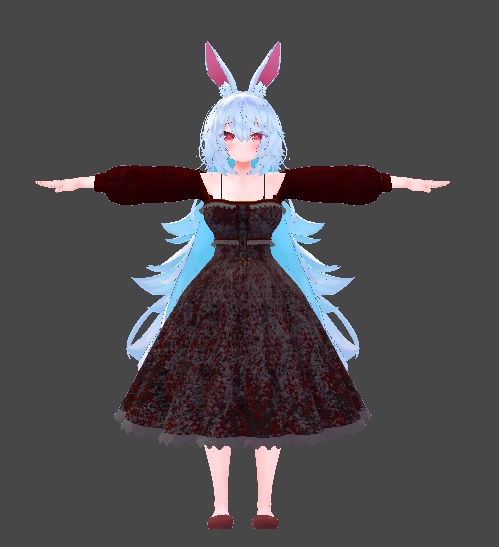 【無料】ティコ・ポプリ用 ロングワンピース衣装