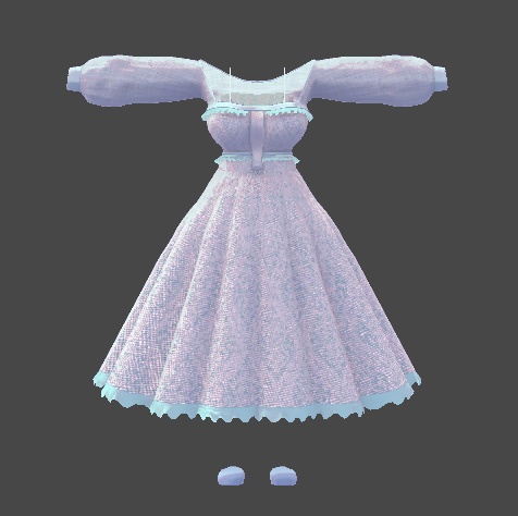 ミルティナ対応 ロングワンピース衣装