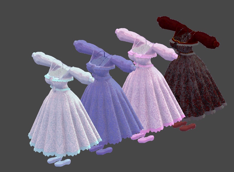 ミルティナ対応 ロングワンピース衣装