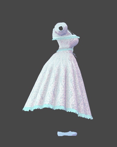 ミルティナ対応 ロングワンピース衣装