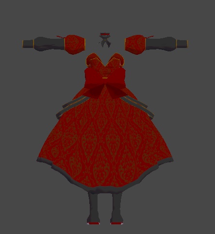 【無料】ティコ・ポプリ用 ヴァンパイアプリンセス衣装