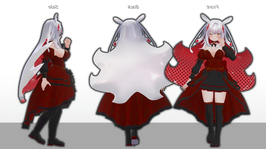 【無料】ティコ・ポプリ用 ヴァンパイアプリンセス衣装