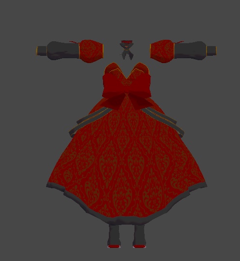 ミルティナ対応 ヴァンパイアプリンセス衣装