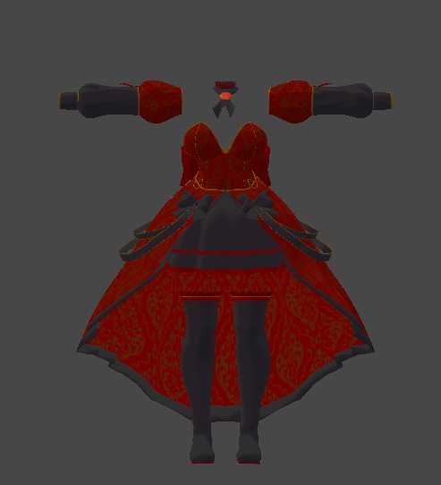 ミルティナ対応 ヴァンパイアプリンセス衣装