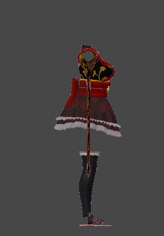 【無料】ティコ・ポプリ用 和風ロリータ衣装